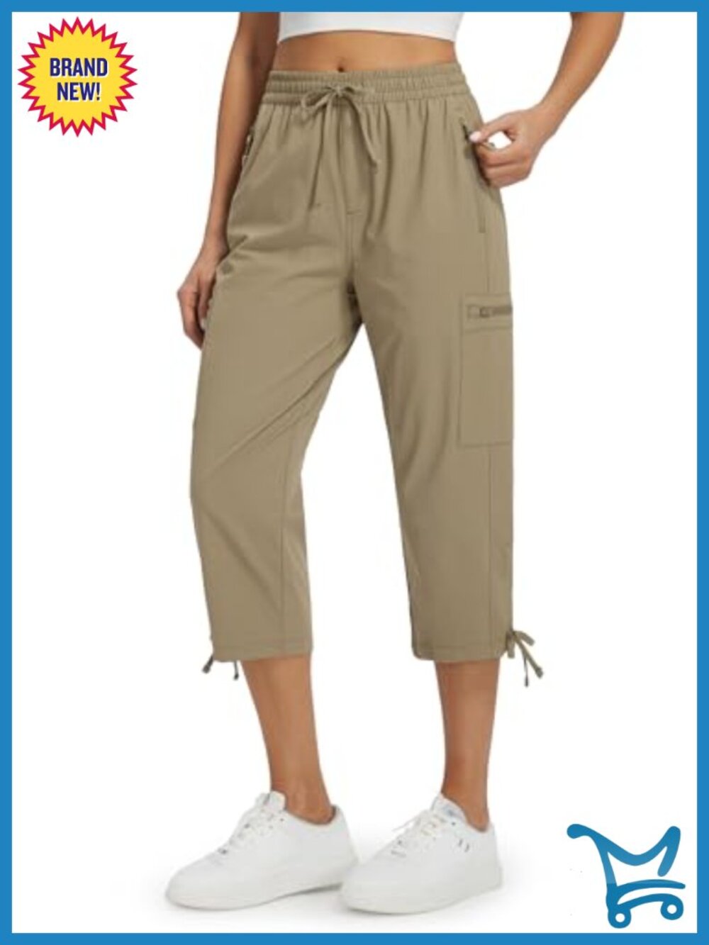 Women's Hiking Capri Cargo Pants Cropped Summer Quick Dry Stretch